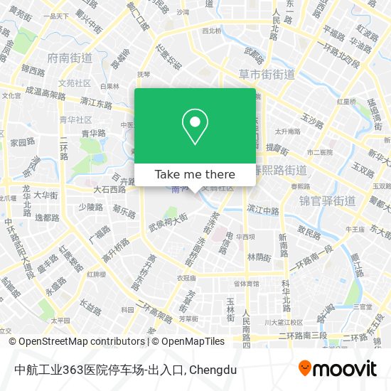 中航工业363医院停车场-出入口 map