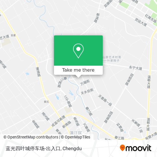 蓝光四叶城停车场-出入口 map