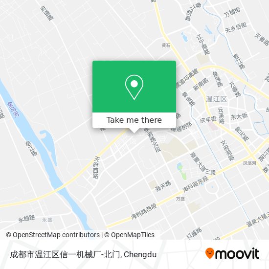 成都市温江区信一机械厂-北门 map
