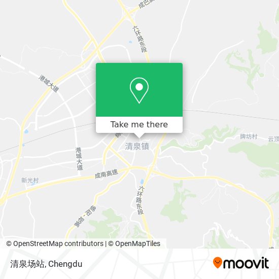 清泉场站 map