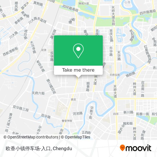 欧香小镇停车场-入口 map