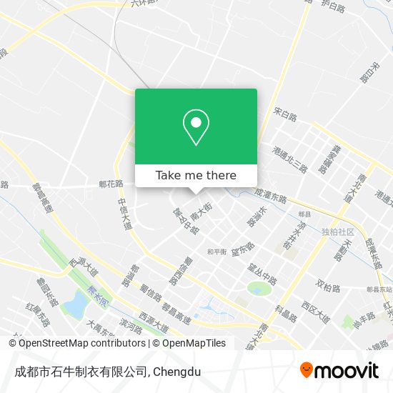 成都市石牛制衣有限公司 map