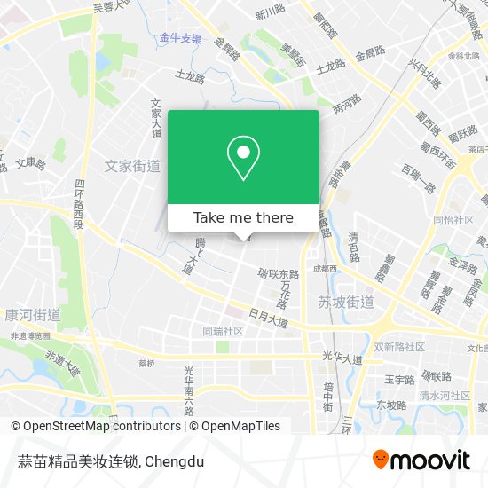 蒜苗精品美妆连锁 map