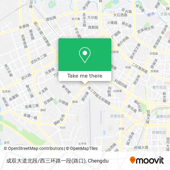 成双大道北段/西三环路一段(路口) map