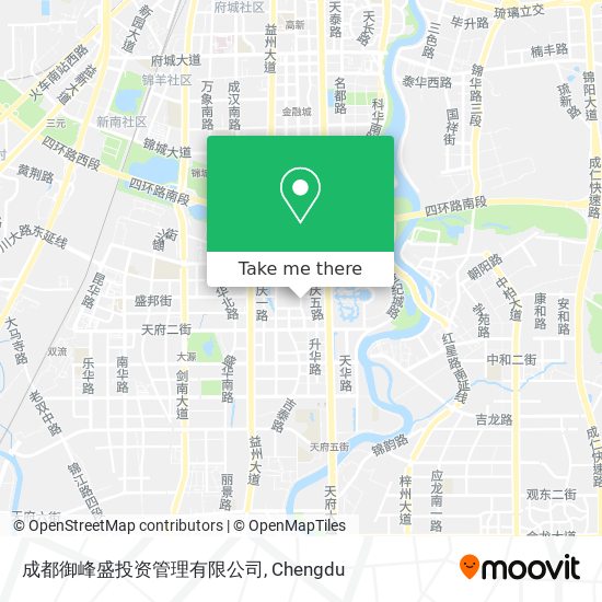 成都御峰盛投资管理有限公司 map