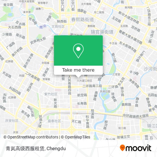 青岚高级西服租赁 map