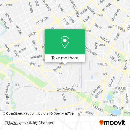 武候区八一材料城 map