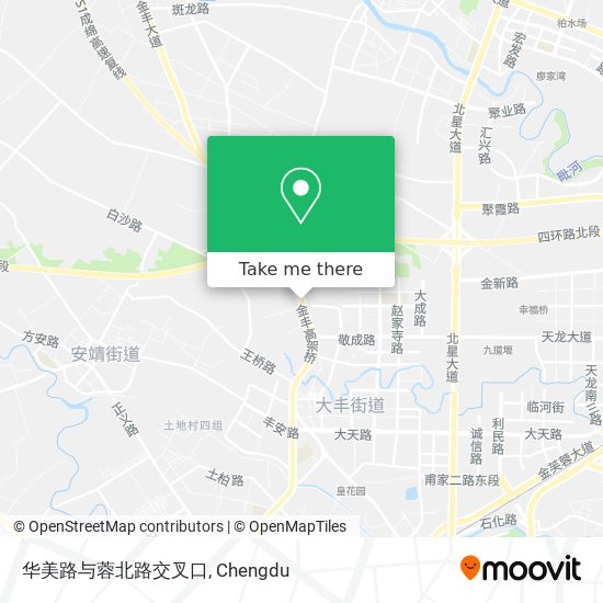 华美路与蓉北路交叉口 map