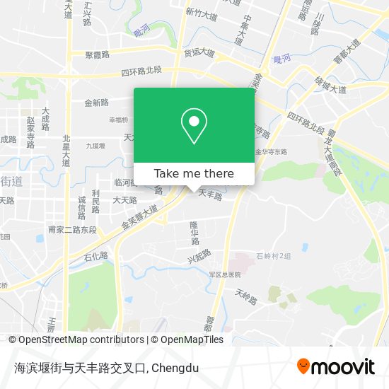 海滨堰街与天丰路交叉口 map
