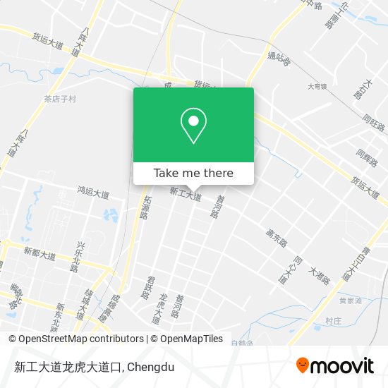 新工大道龙虎大道口 map