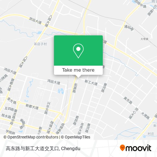 高东路与新工大道交叉口 map