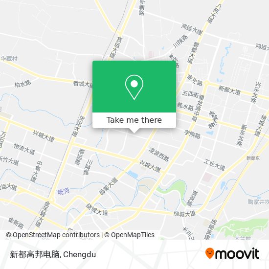 新都高邦电脑 map