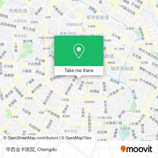 华西金卡医院 map