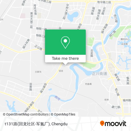 t131路(回龙社区-军氮厂) map