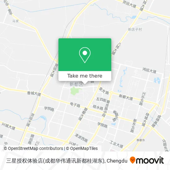 三星授权体验店(成都华伟通讯新都桂湖东) map