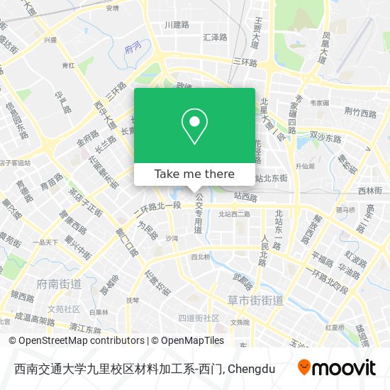 西南交通大学九里校区材料加工系-西门 map