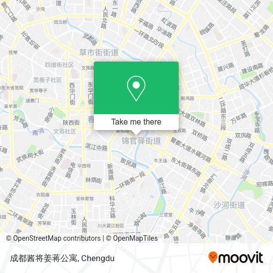 成都酱将姜蒋公寓 map