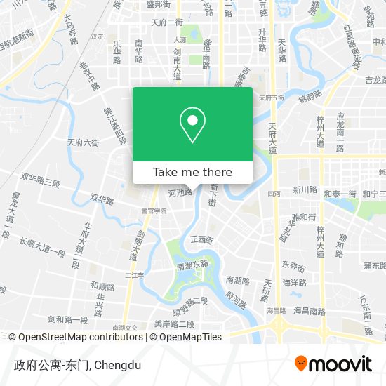 政府公寓-东门 map