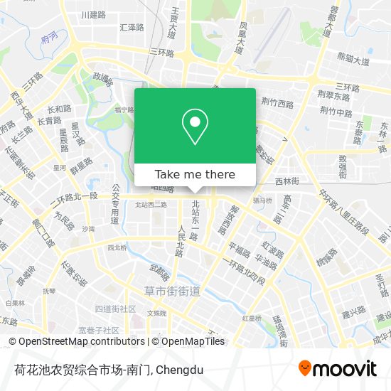 荷花池农贸综合市场-南门 map