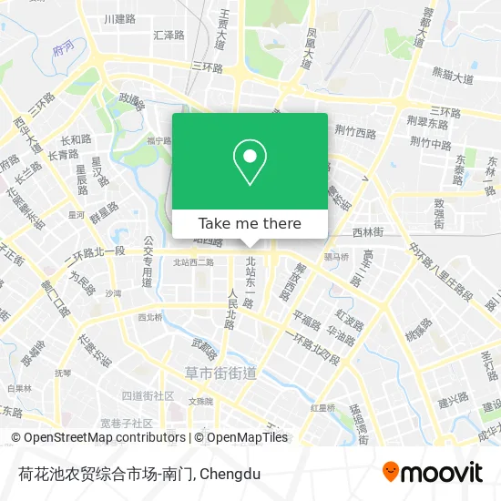 荷花池农贸综合市场-南门 map