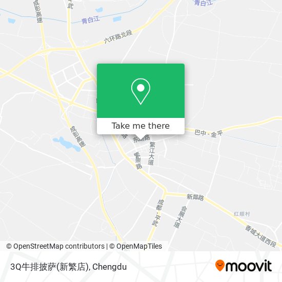 3Q牛排披萨(新繁店) map