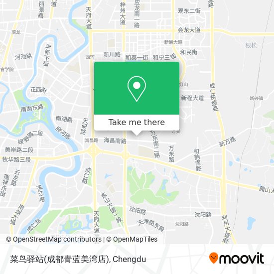 菜鸟驿站(成都青蓝美湾店) map
