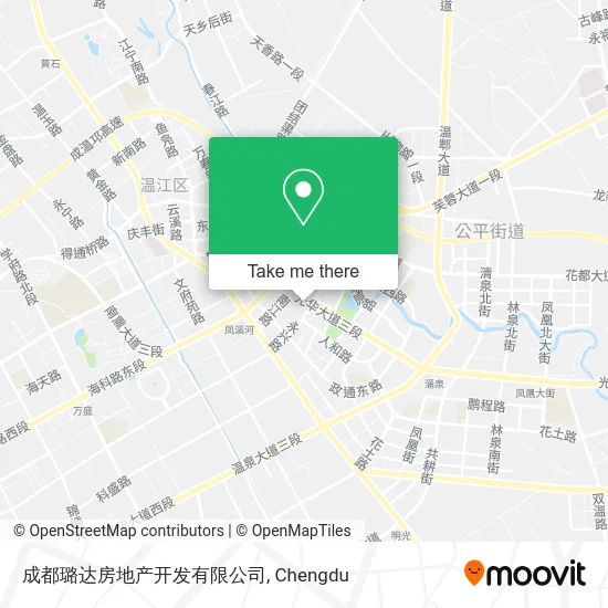 成都璐达房地产开发有限公司 map