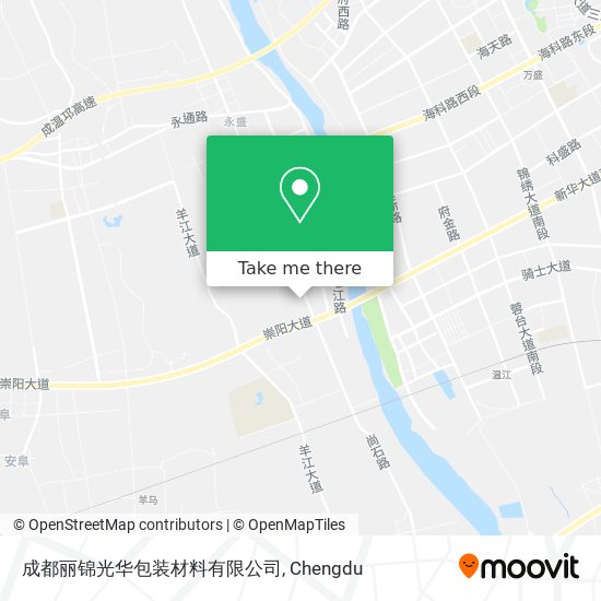 成都丽锦光华包装材料有限公司 map