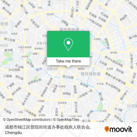 成都市锦江区督院街街道办事处残疾人联合会 map