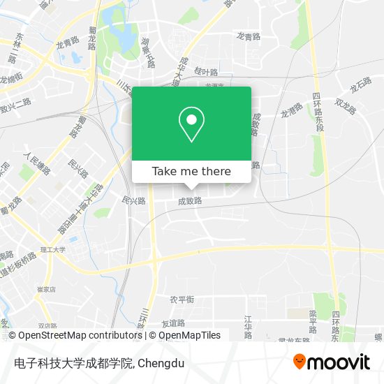 电子科技大学成都学院 map