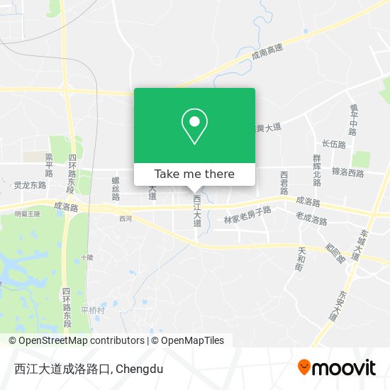 西江大道成洛路口 map