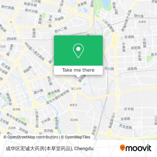 成华区宏诚大药房(本草堂药品) map