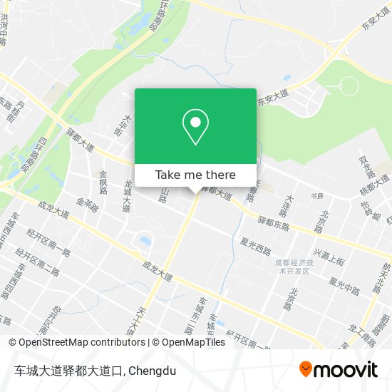 车城大道驿都大道口 map