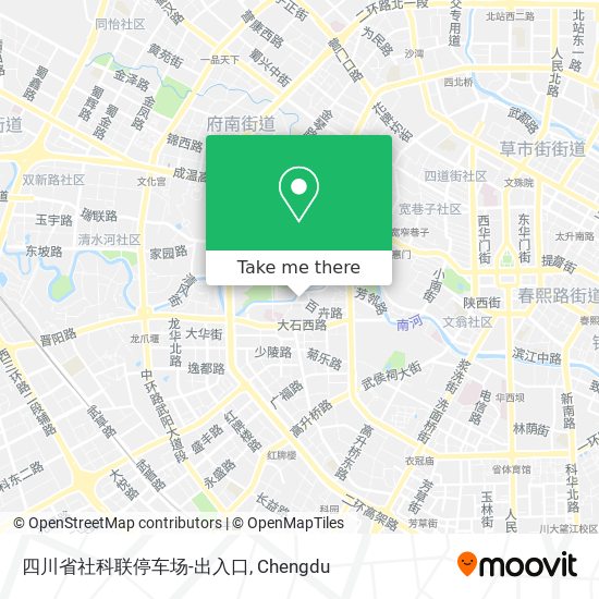 四川省社科联停车场-出入口 map