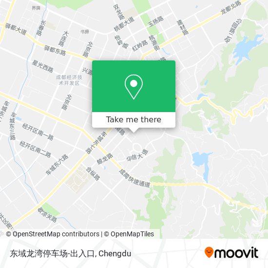 东域龙湾停车场-出入口 map