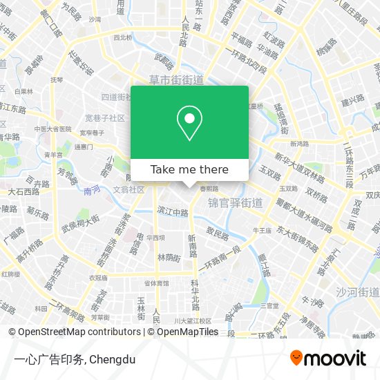 一心广告印务 map