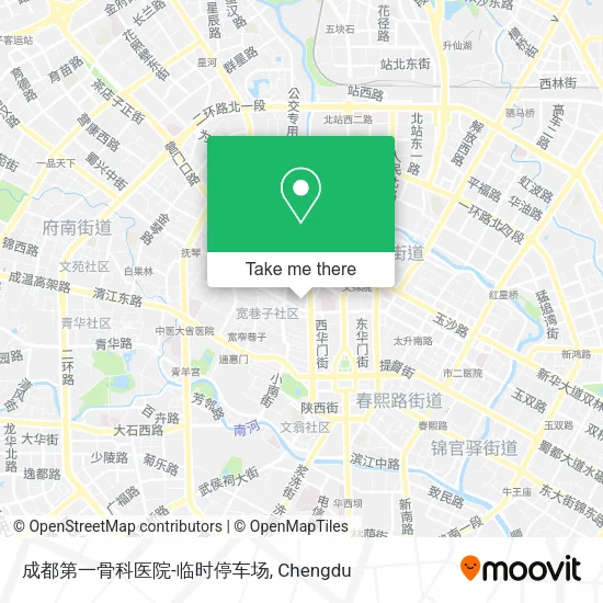 成都第一骨科医院-临时停车场 map