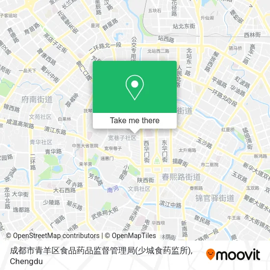 成都市青羊区食品药品监督管理局(少城食药监所) map