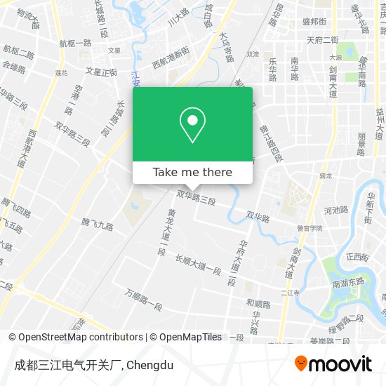 成都三江电气开关厂 map