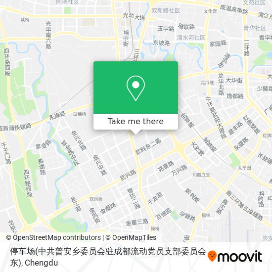 停车场(中共普安乡委员会驻成都流动党员支部委员会东) map
