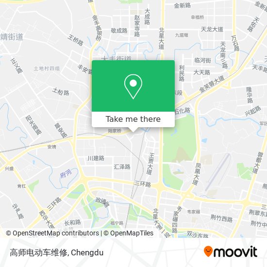 高师电动车维修 map
