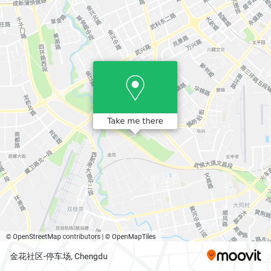 金花社区-停车场 map