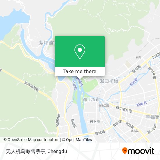 无人机鸟瞰售票亭 map