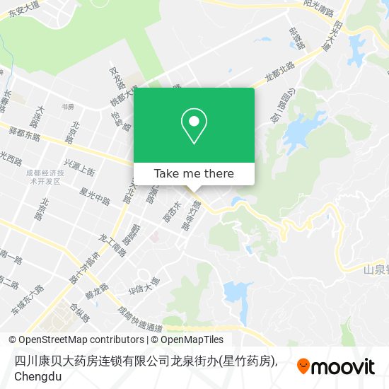 四川康贝大药房连锁有限公司龙泉街办(星竹药房) map