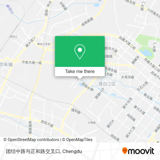 团结中路与正和路交叉口 map