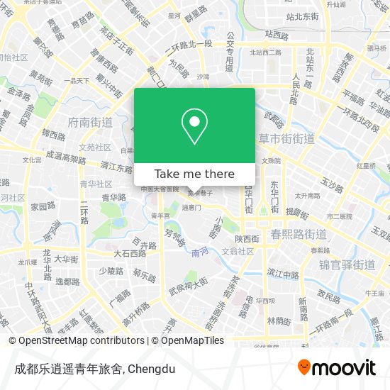 成都乐逍遥青年旅舍 map