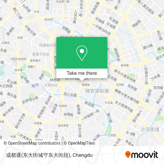 成都通(东大街城守东大街段) map