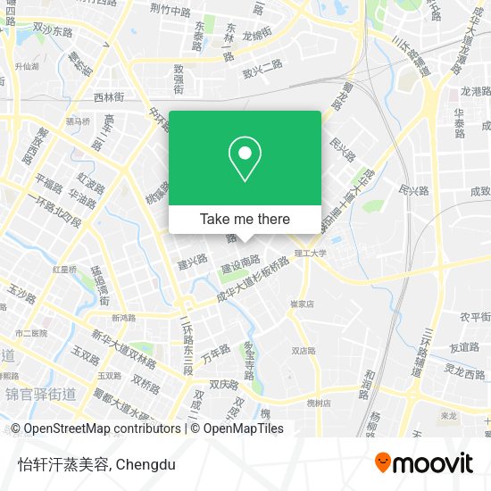 怡轩汗蒸美容 map