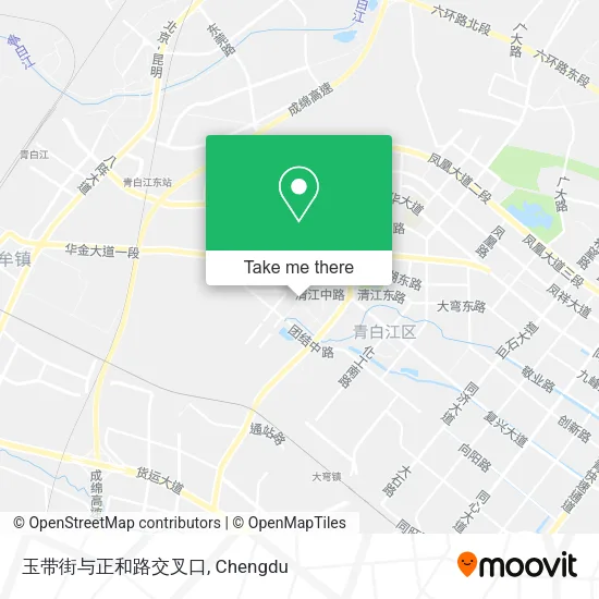 玉带街与正和路交叉口 map