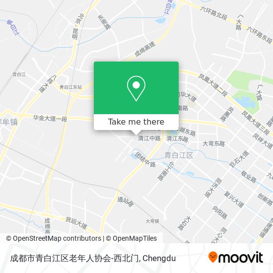 成都市青白江区老年人协会-西北门 map